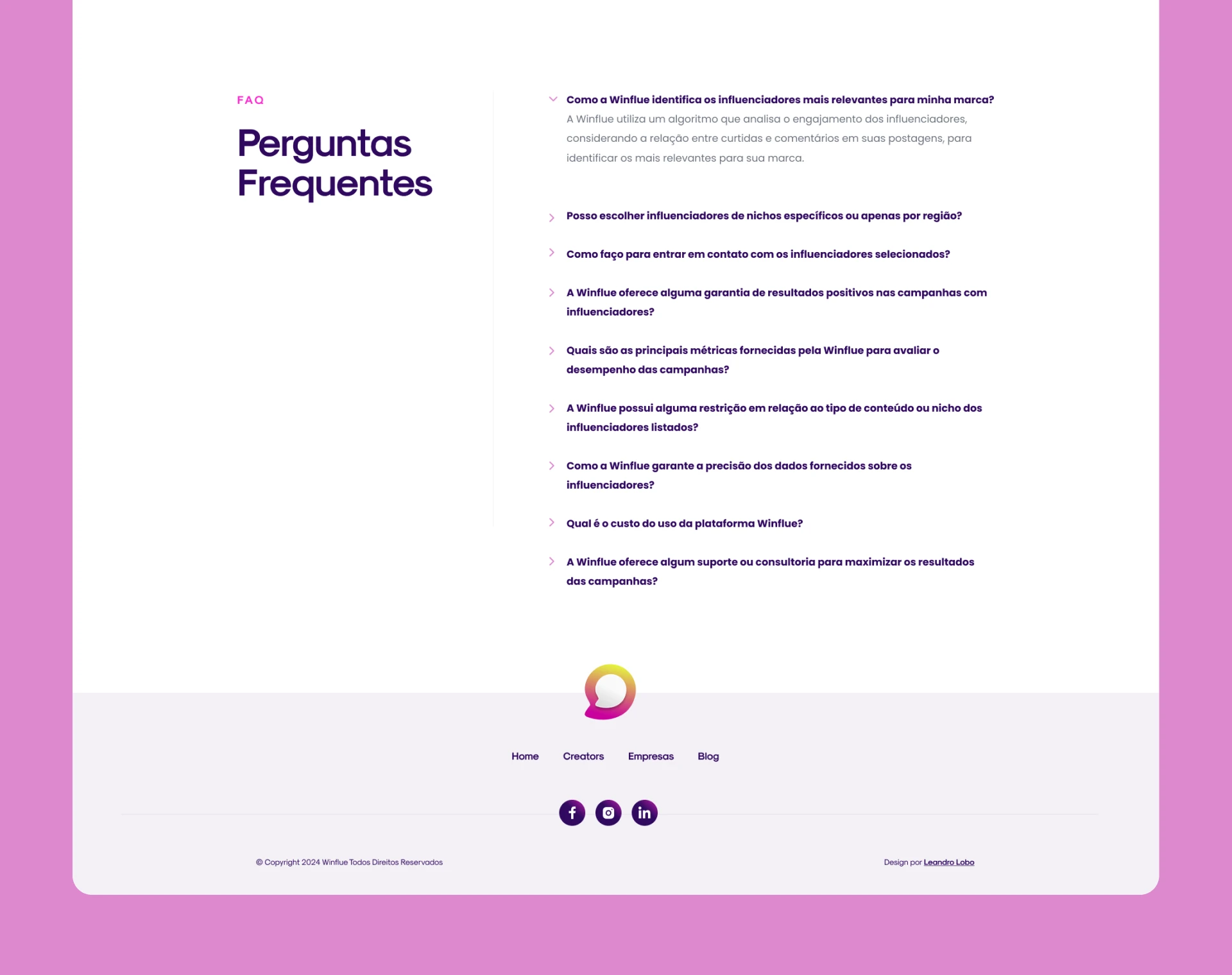 Winflue - Portfolio